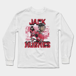 Jack Hughes New Jersey Block Long Sleeve T-Shirt